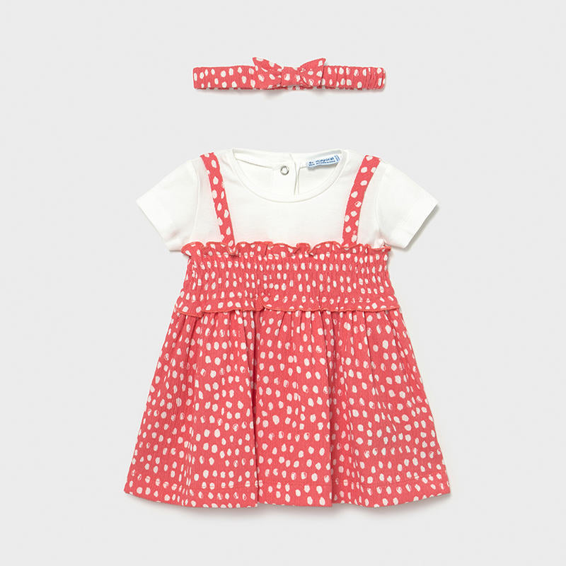 Mayoral Kleid mit Haarband Newborn