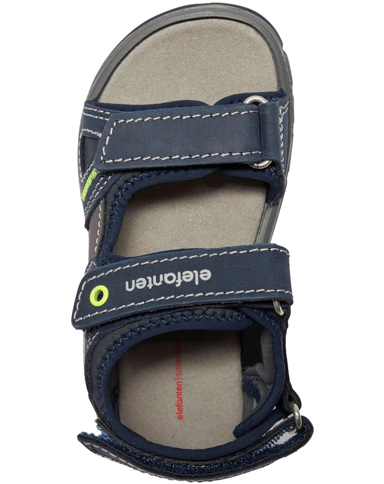 Elefanten Klett-Sandalen SPRINTER SPIDER in blau/grau