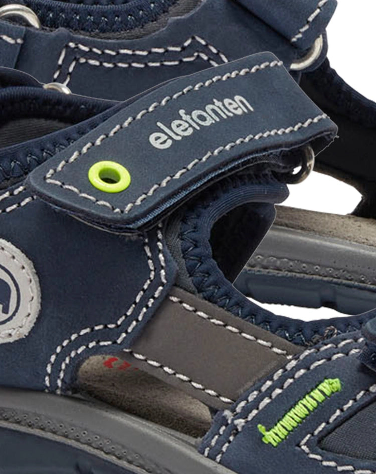 Elefanten Klett-Sandalen SPRINTER SPIDER in blau/grau