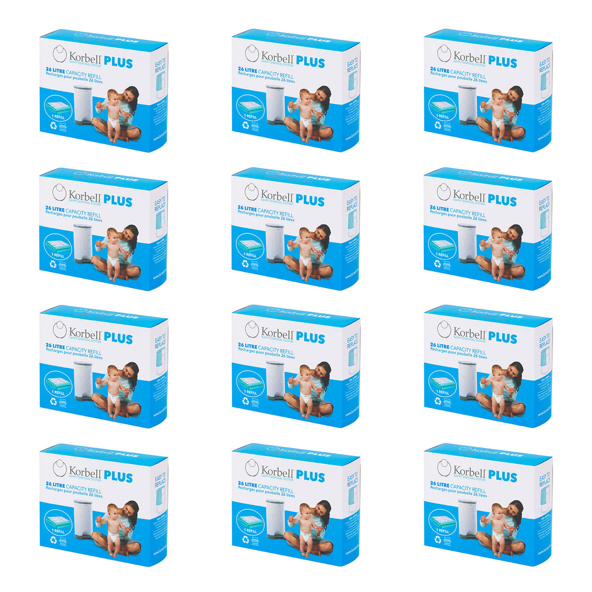 Korbell Nachfüllfolie Plus 12er Pack