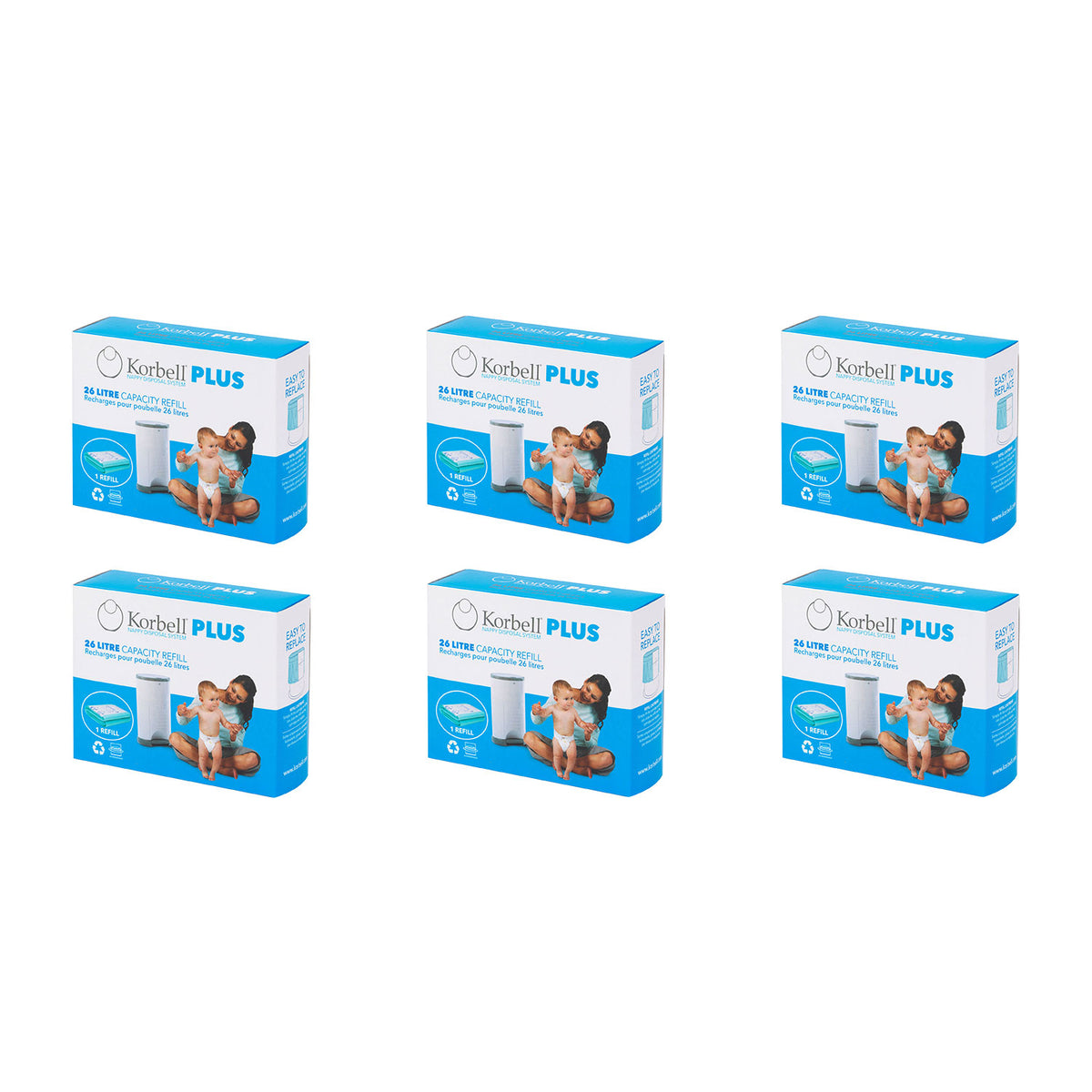 Korbell Nachfüllfolie Plus 6er Pack
