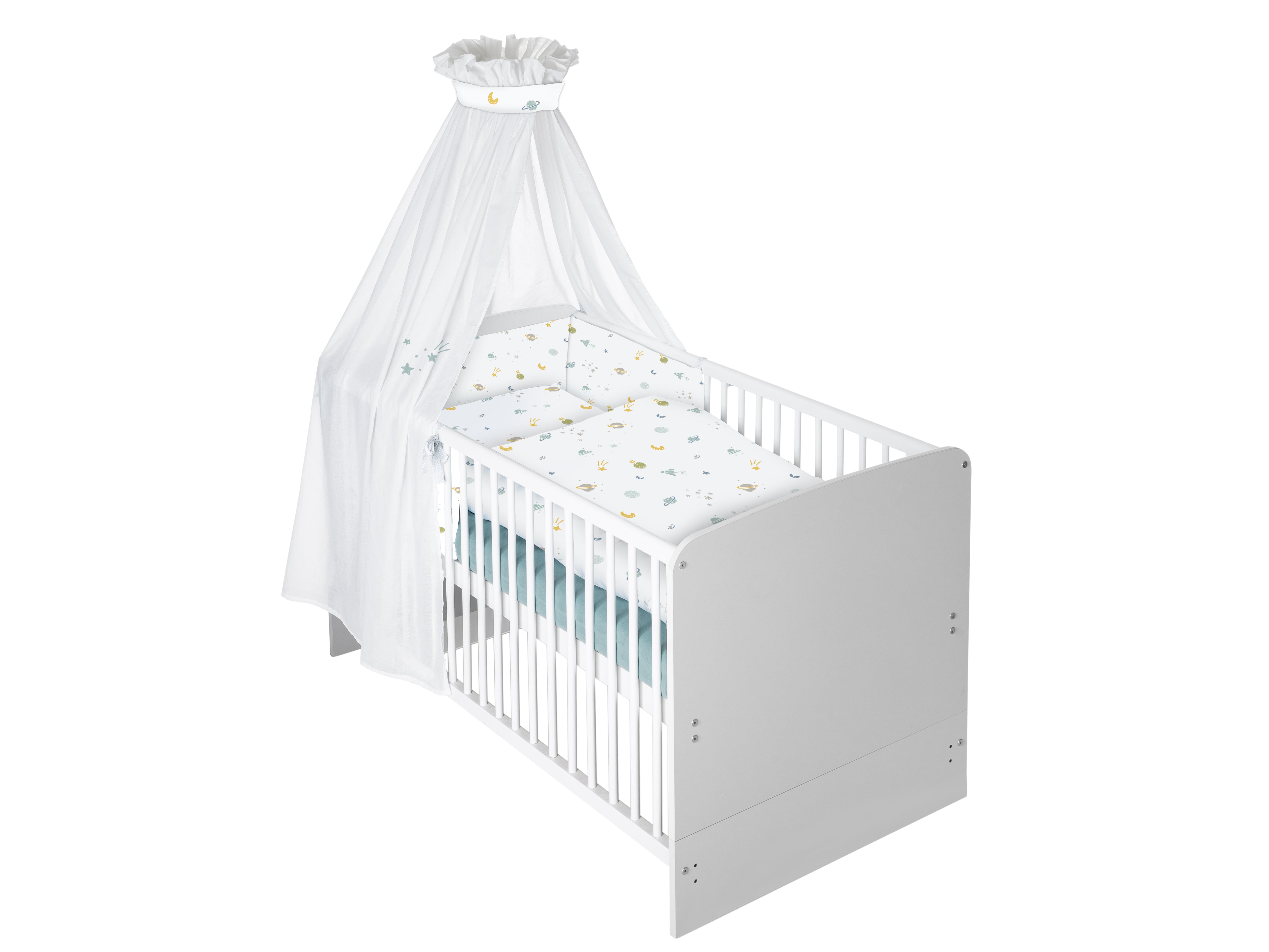 Kuli Muli Bettwäsche Set Space Lyocell Satin Space Allover