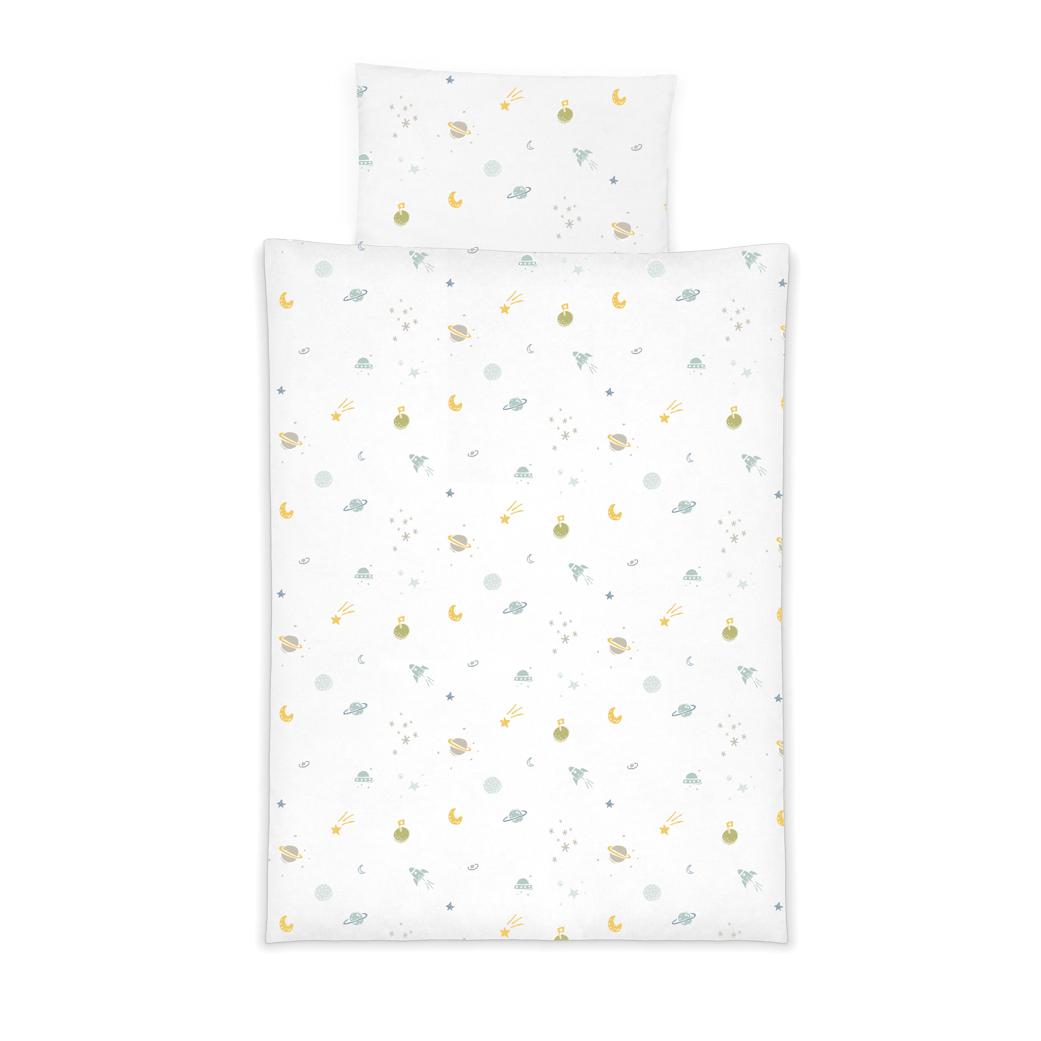 Kuli Muli Bettwäsche Set Space Lyocell Satin Space Allover