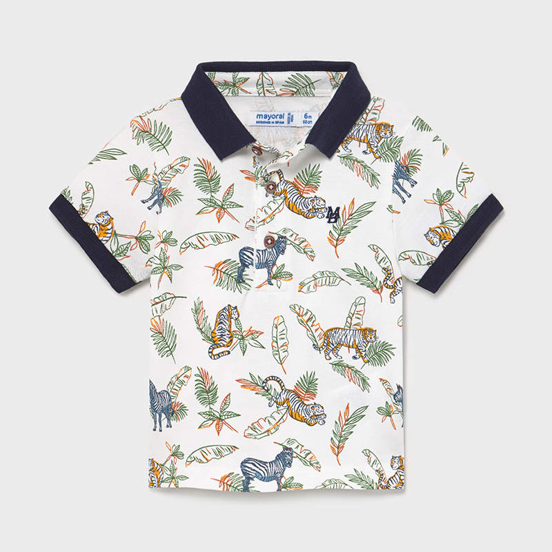 Mayoral Kurzarm Poloshirt gemustert