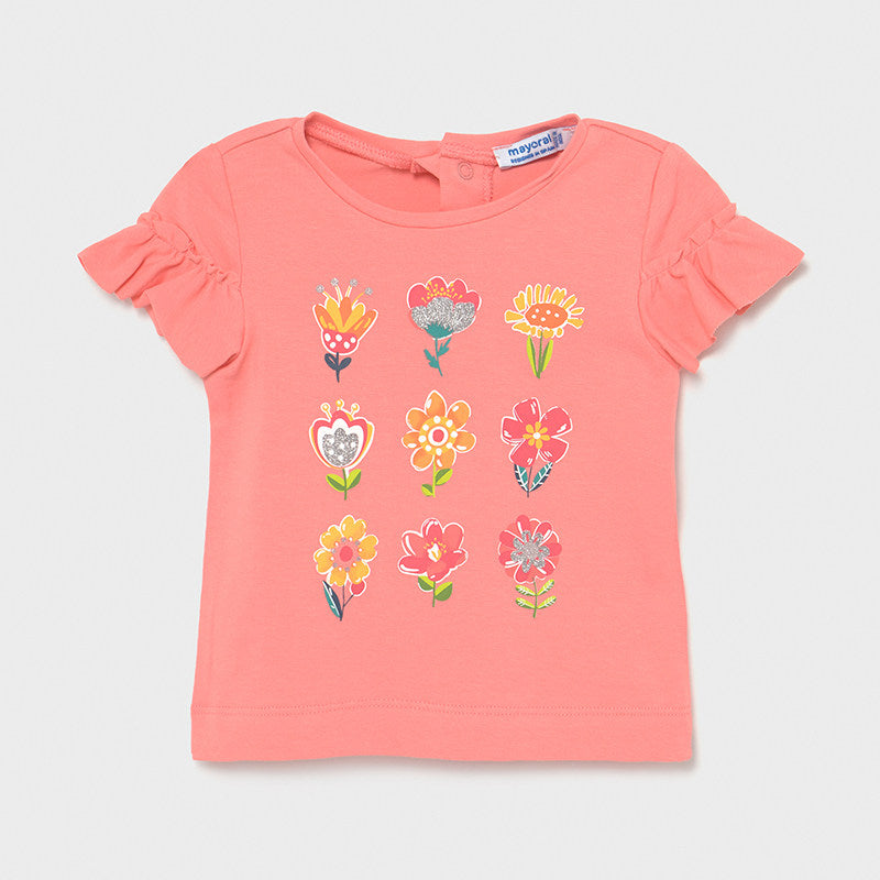 Mayoral kurzarm Shirt Rüschen