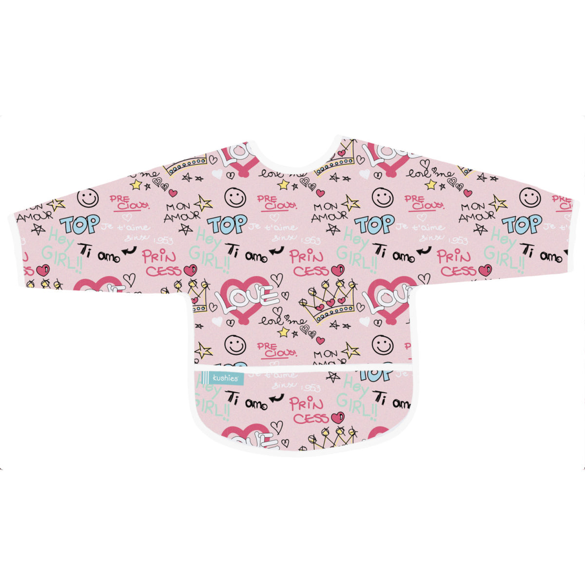 Kushies Lätzchen mit Ärmeln CleanBib | 12-24 Monate