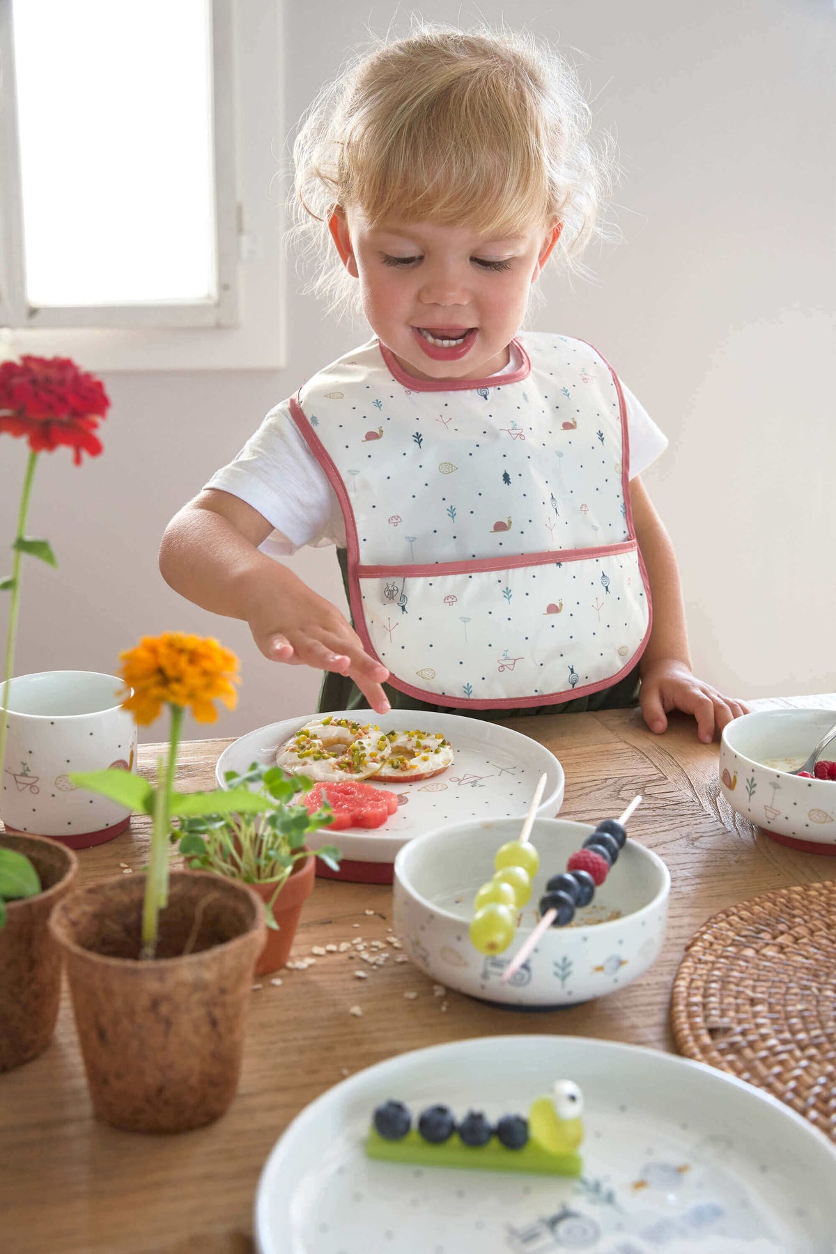 Lässig Kindergeschirr-Set Porzellan Garden Explorer Schnecke