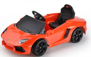Elektrofahrzeug Lamborghini Aventador 6V orange mit Fernsteuerung