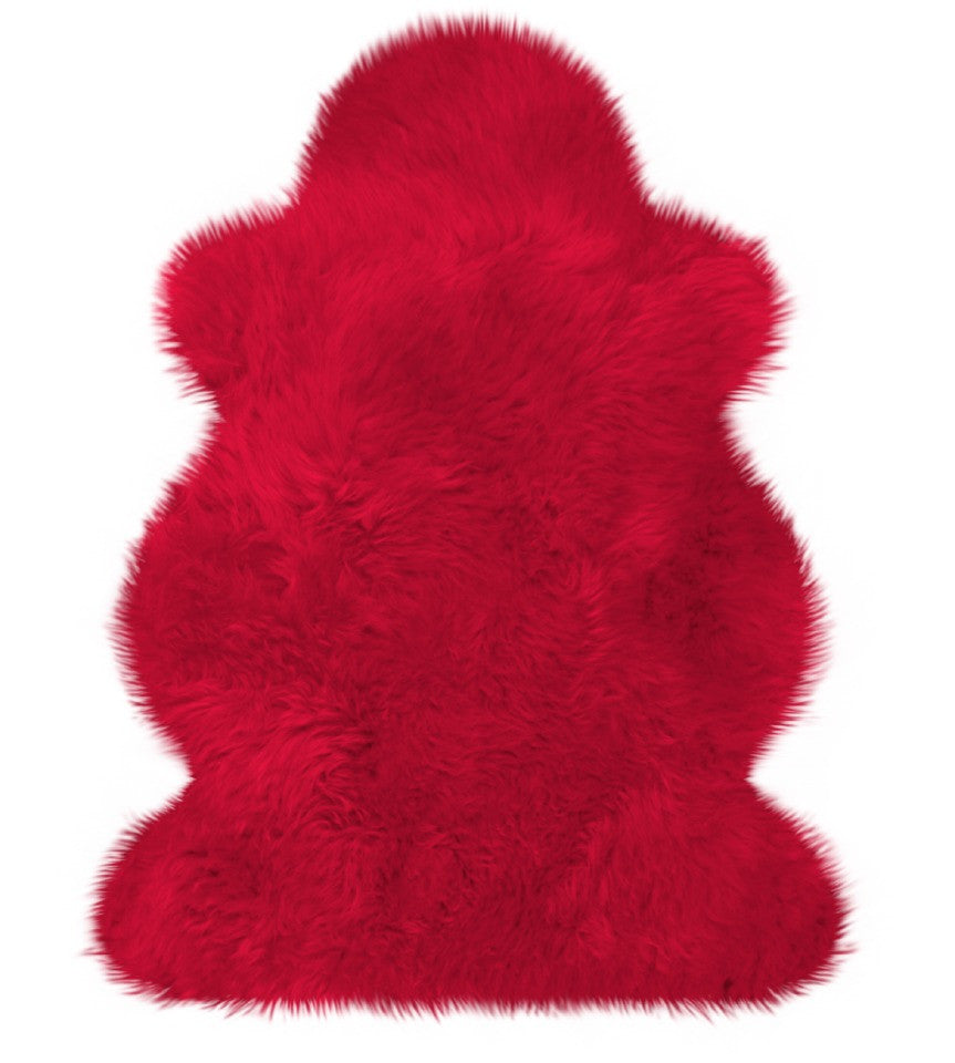 Australisches Lammfell rot