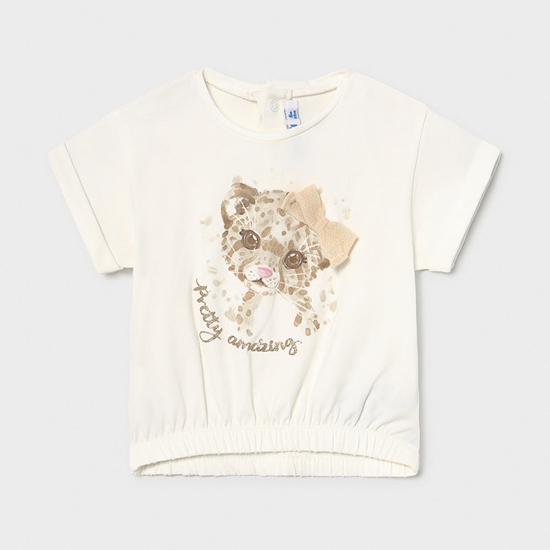 Mayoral Kurzarmshirt Leopard Print