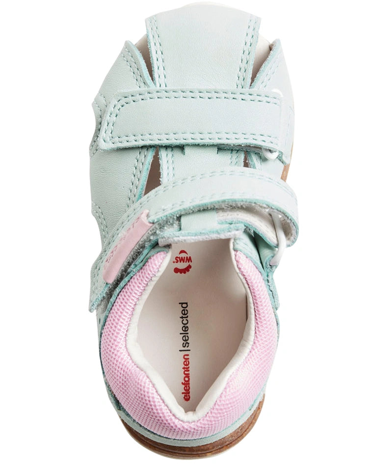 Elefanten Lauflern-Sandalen SEVEN SATCHI in hellgrau/rosa