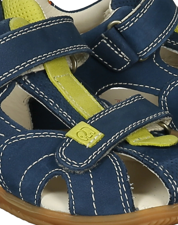 Elefanten Lauflern-Sandalen TERRA TOMMY mit Zehenschutz in marine