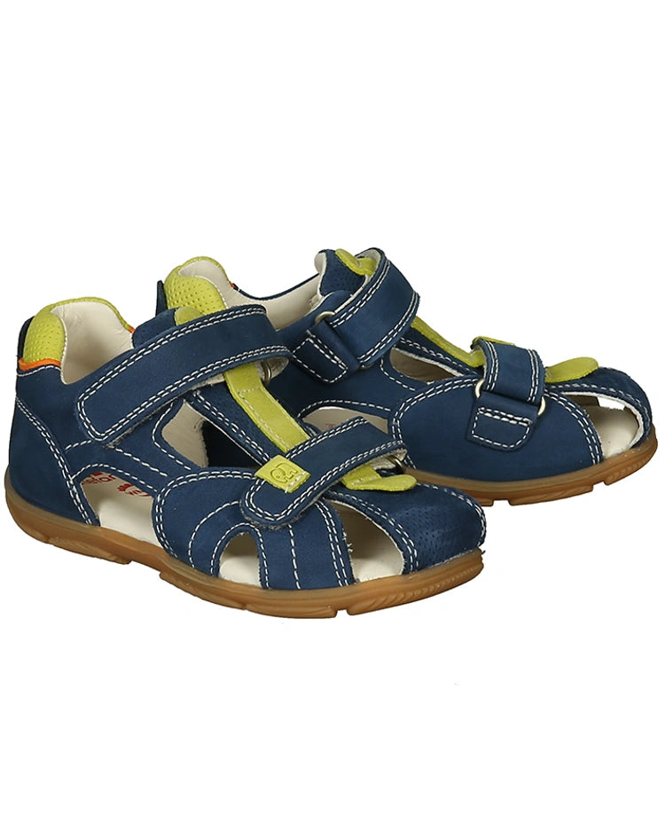 Elefanten Lauflern-Sandalen TERRA TOMMY mit Zehenschutz in marine