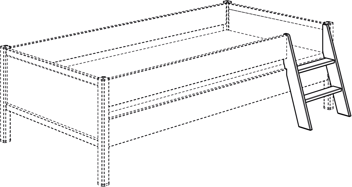 PAIDI SOPHIA Liegen 90 x 200 cm umbaubar