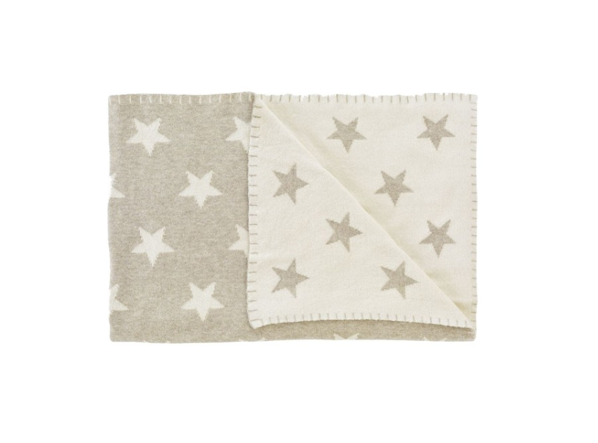 Schardt Babykuscheldecke - Big Star melange beige