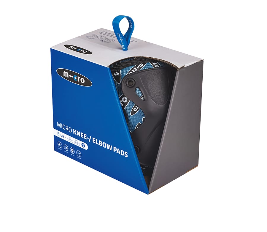 Micro Knie- & Ellenbogenschützer blau