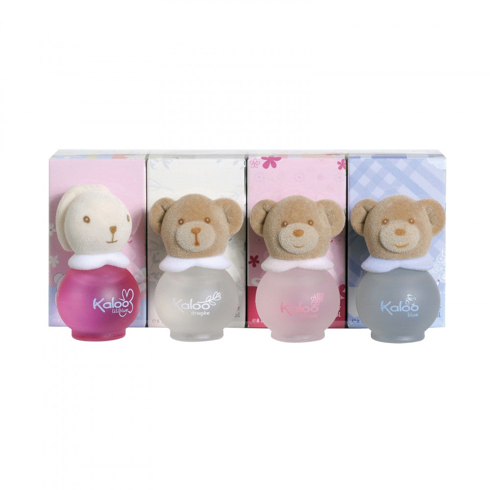 Kaloo 4-er Miniatur-Set 8 mL Blue, Liliblue, Dragée &amp; Lilirose Parfüms