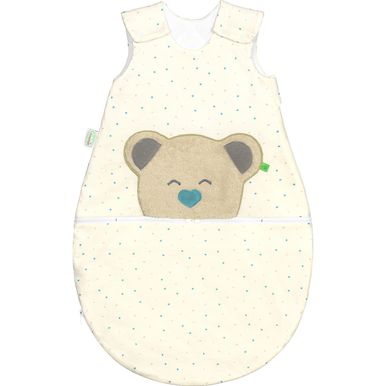 Odenwälder Jersey-Schlafsack Mucki Air heart/stars
