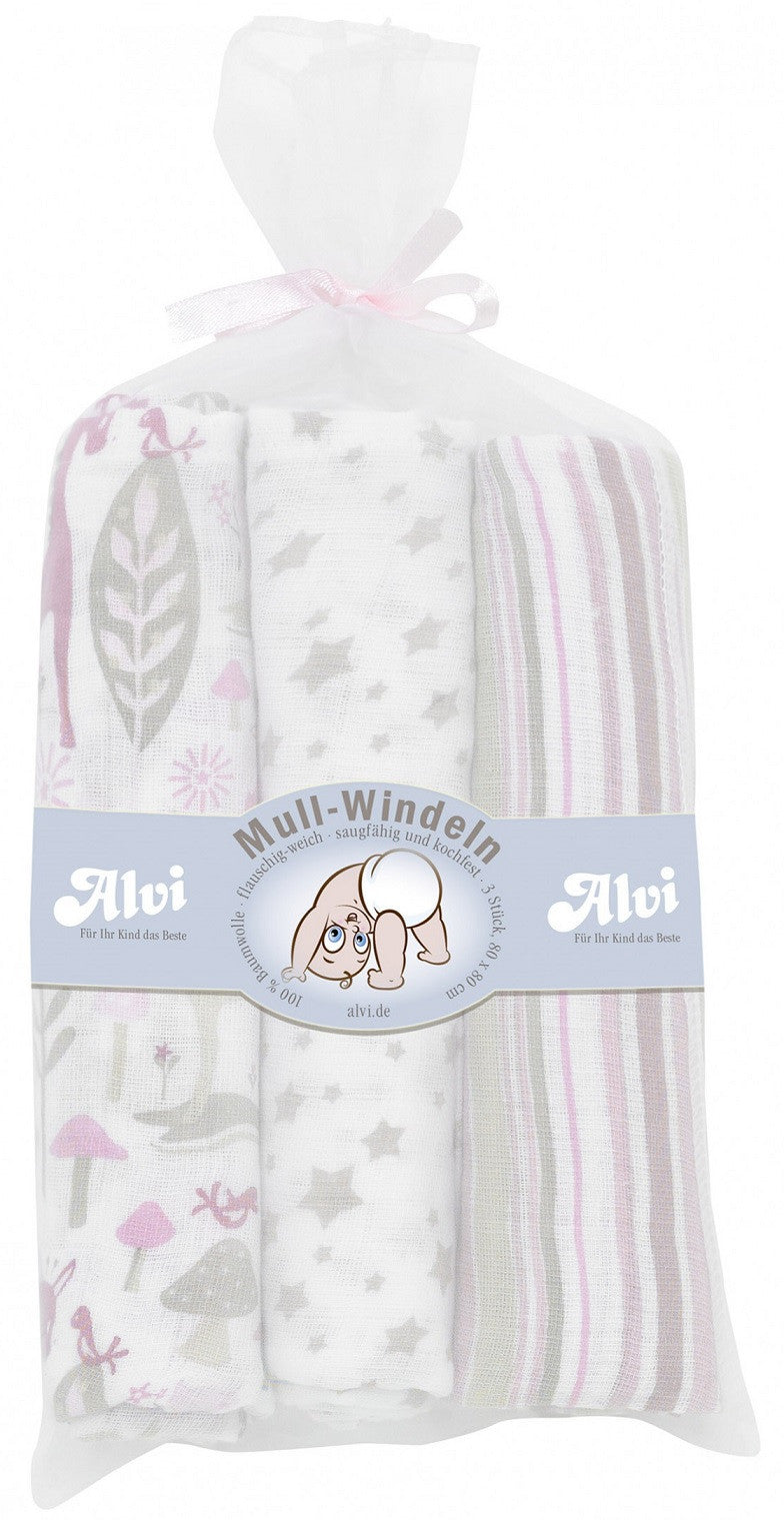 Alvi Mull-Windel 3er Pack