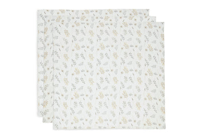 Jollein Spucktuch Hydrophil 70x70cm - Wild Flowers - 3 Stück