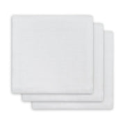 Jollein Mulltuch Musselin 70x70cm - Weiss - 3 Stück
