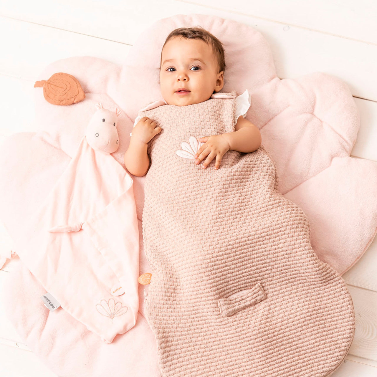 NATTOU Susie & Bonnie Winterschlafsack 70 cm rosa TOG 2.5