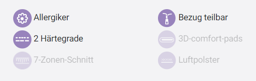 Träumeland Kinder- & Jugend Matratzen - NATURSTERN 90x200 cm