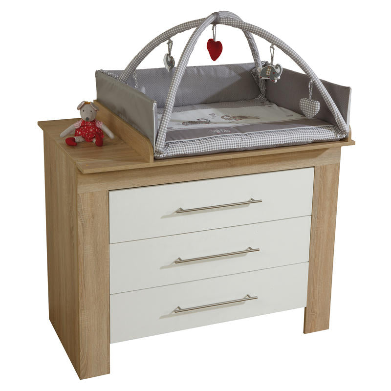 Roba Baby Nest mit Spielbogen - Jumbo twins grau