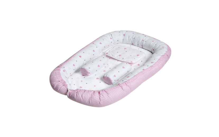 Schardt Babynest Herzchen rosa