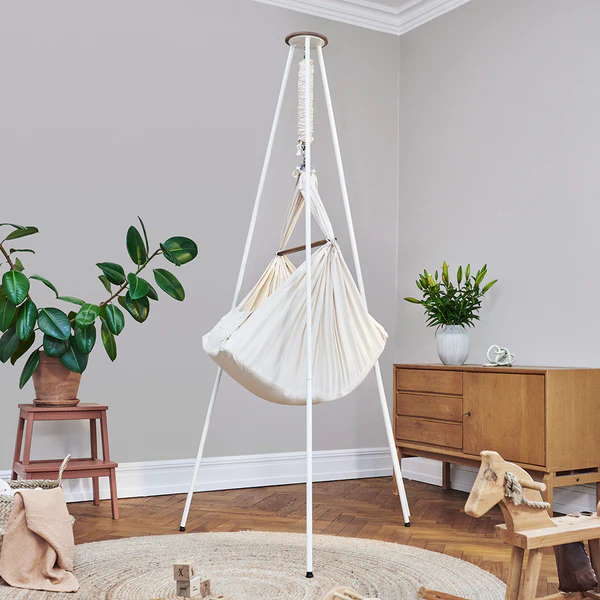 Moonboon Federwiegen-Set mit Gestell - Nature