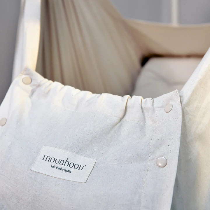 Moonboon Federwiegen-Set mit Gestell - Nature