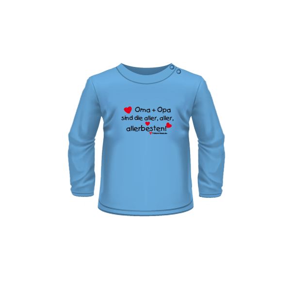 Langarm Shirt mit Spruch Opa+Oma