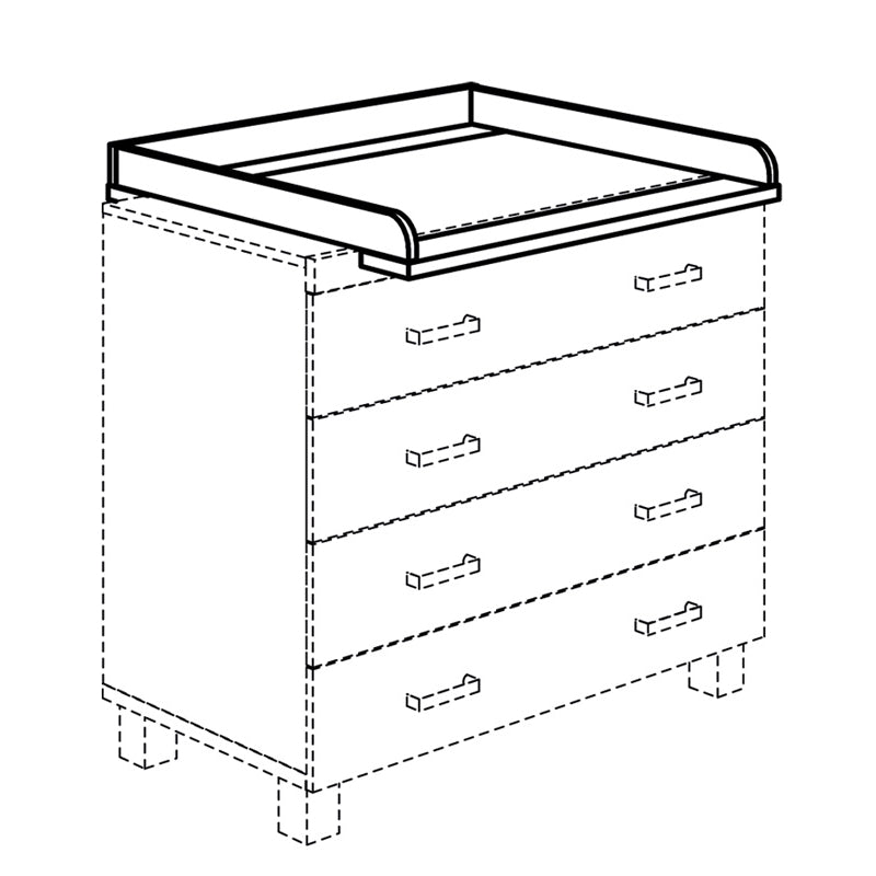 PAIDI FLEXIMO Wickelkommode inkl. Wickelaufsatz