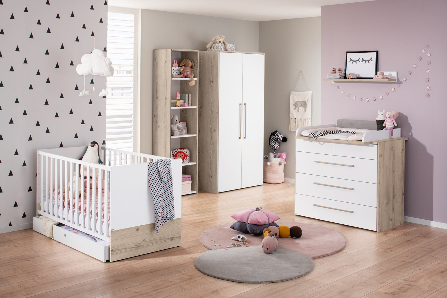 Ausstellungsstück Paidi Floria Kinderzimmer 4-teilig inkl. Wickelansatz