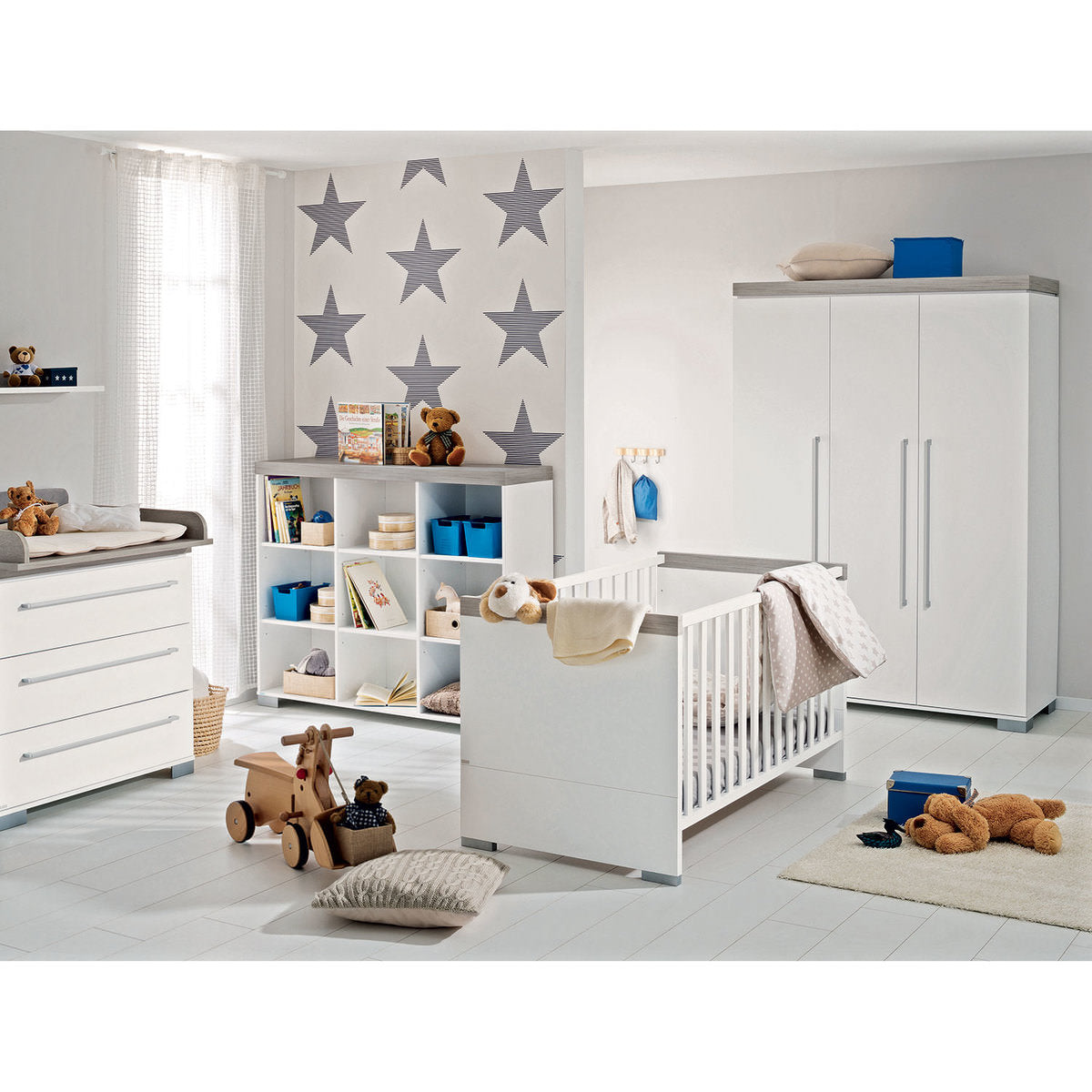 PAIDI KIRA Kinderzimmer 2-teilig mit Wickelaufsatz