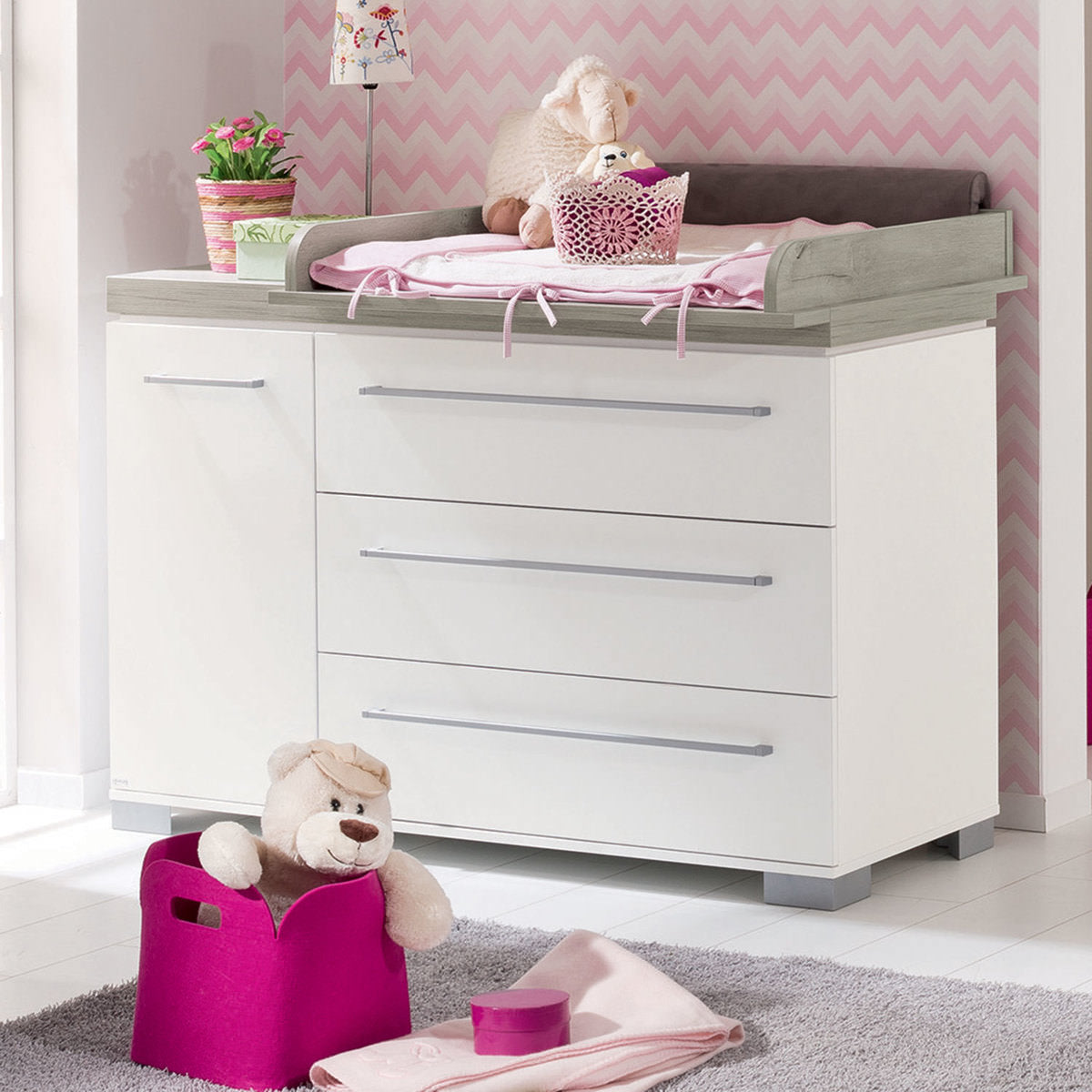 PAIDI KIRA Kinderzimmer 2-teilig mit Wickelaufsatz
