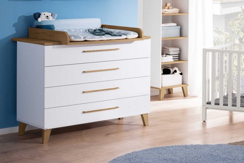 PAIDI OSCAR Kinderzimmer 2-teilig mit Wickelaufsatz