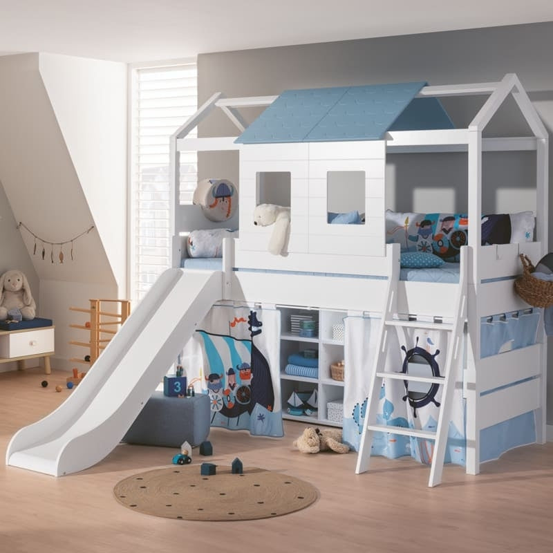 Paidi Tiny House Spielbett mit Rutsche