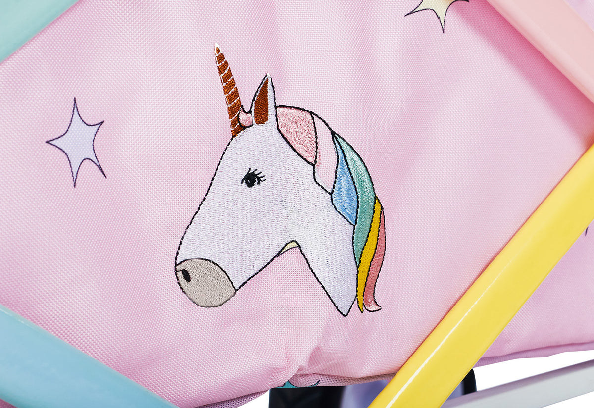 Pinlino Klappbollerwagen &#39;Einhorn&#39; mit Bremse