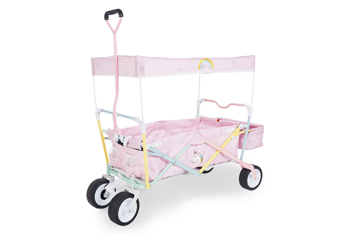 Pinlino Klappbollerwagen &#39;Einhorn&#39; mit Bremse