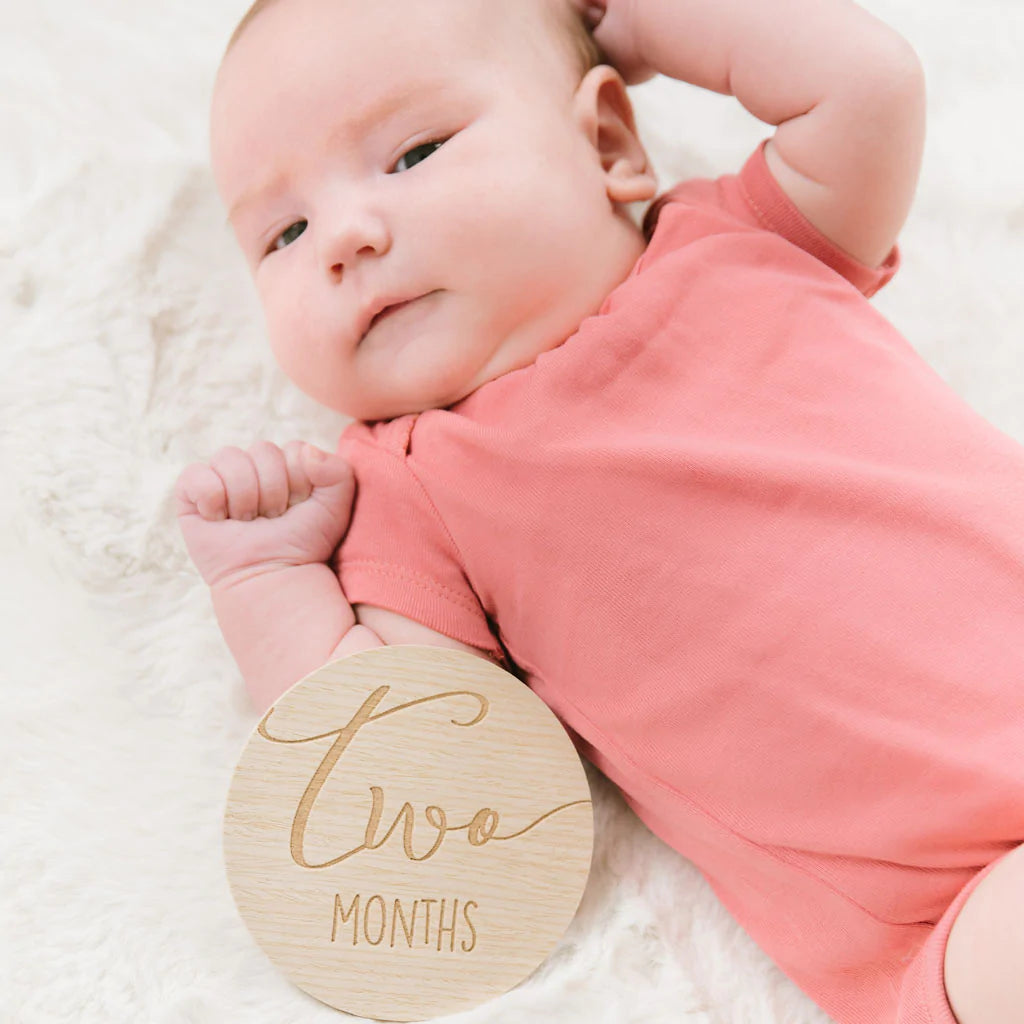 Pearhead Holzkarten der Schwangerschaft und erstes Babyjahr