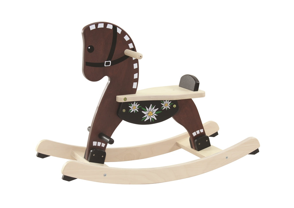 Spielba Schaukelpferd Edelweiss braun