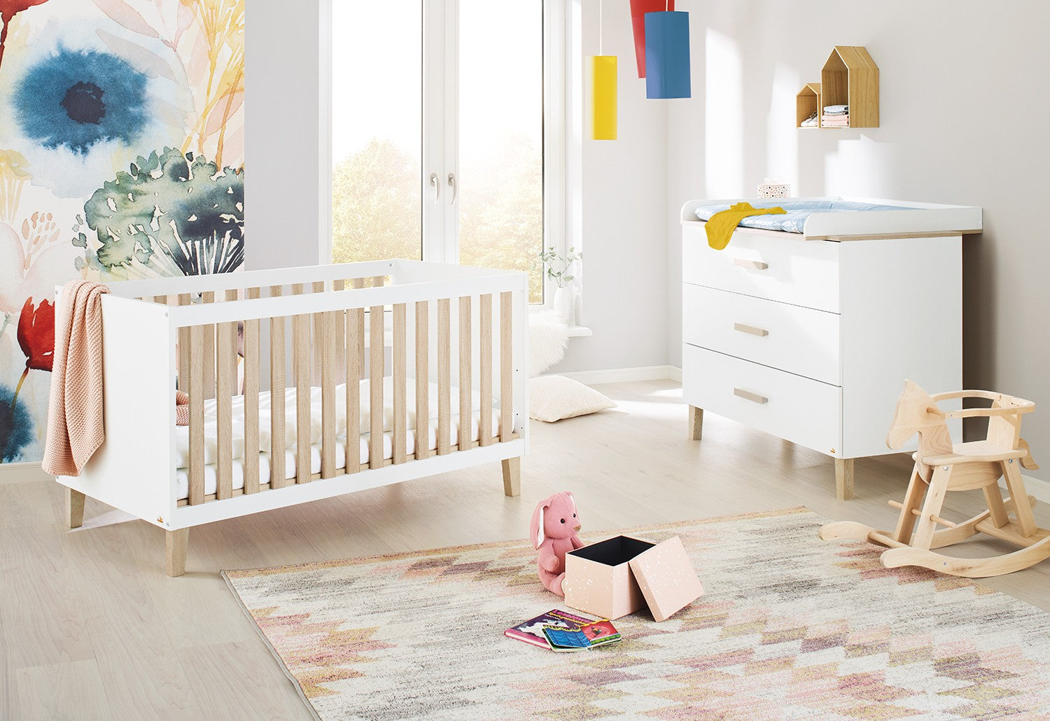 Pinolino Kinderzimmer Sparset Lumi mit Matratze & 4tlg. Bettset gratis dazu