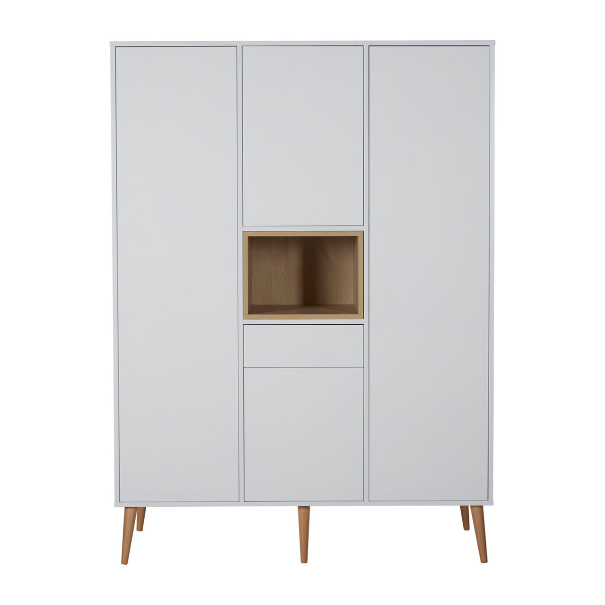 Quax Cocoon Kleiderschrank 4-türig ice white