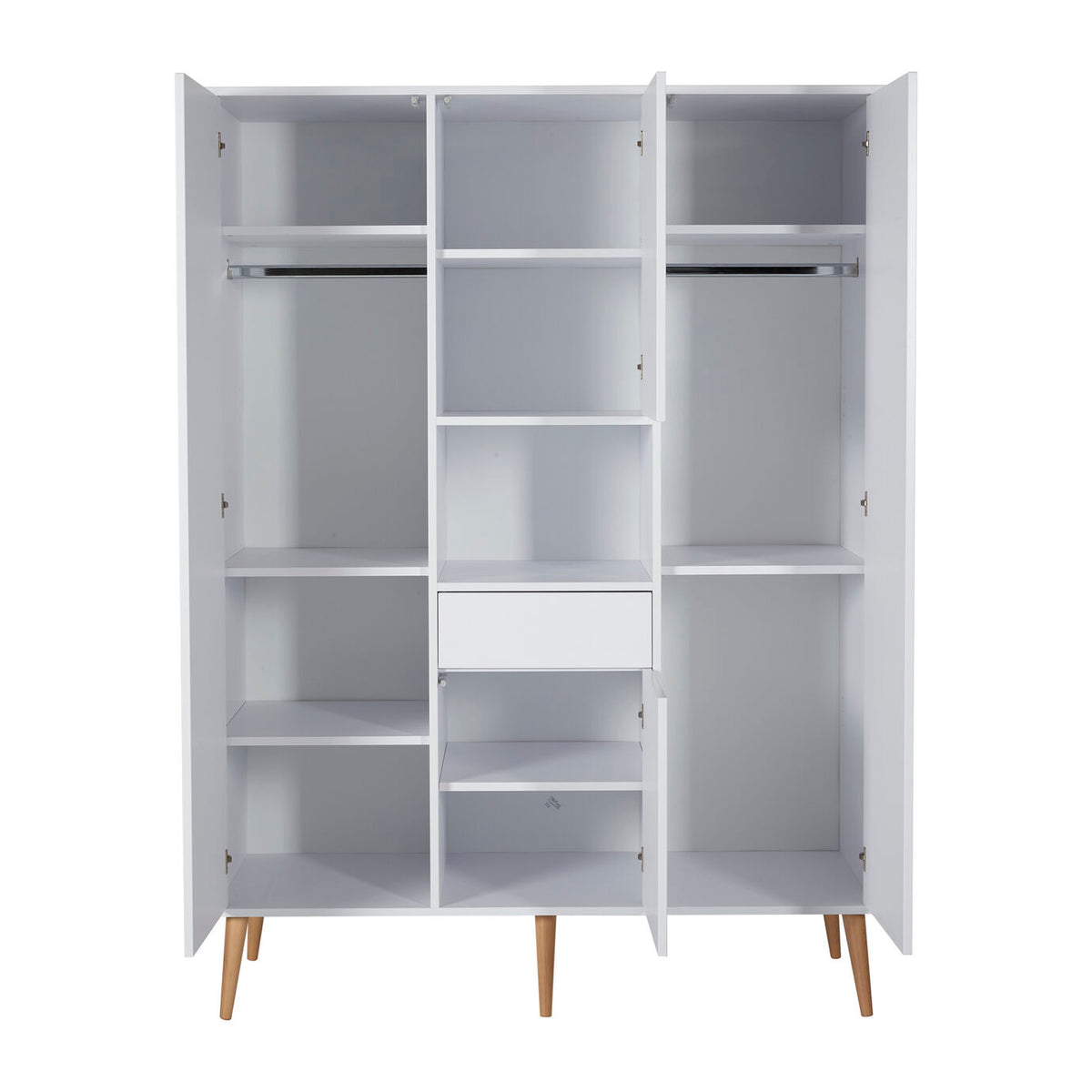 Quax Cocoon Kleiderschrank 4-türig ice white