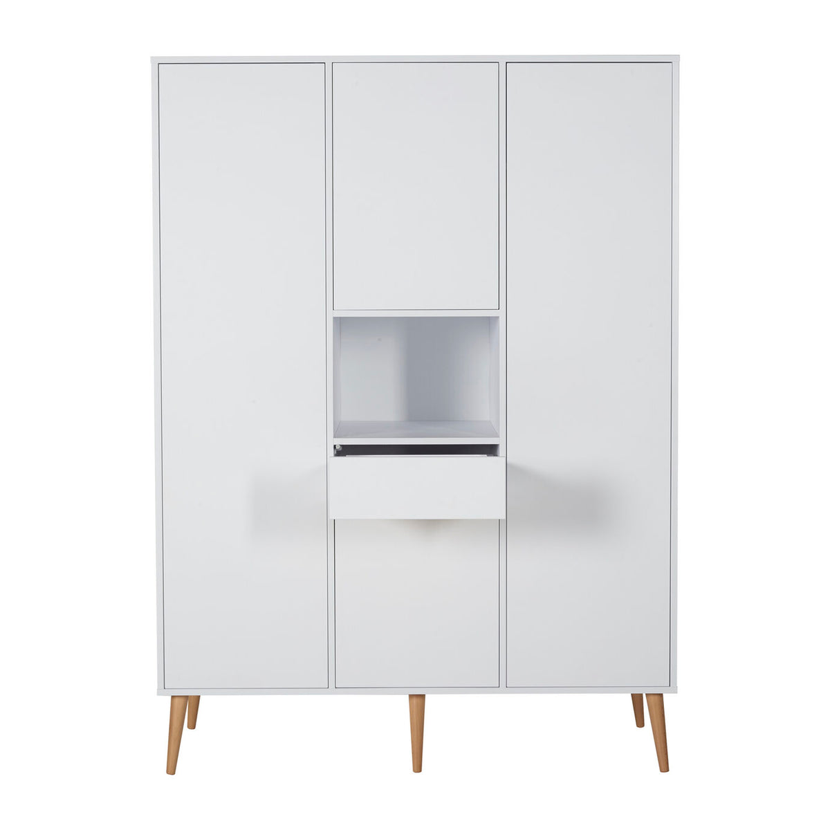 Quax Cocoon Kleiderschrank 4-türig ice white