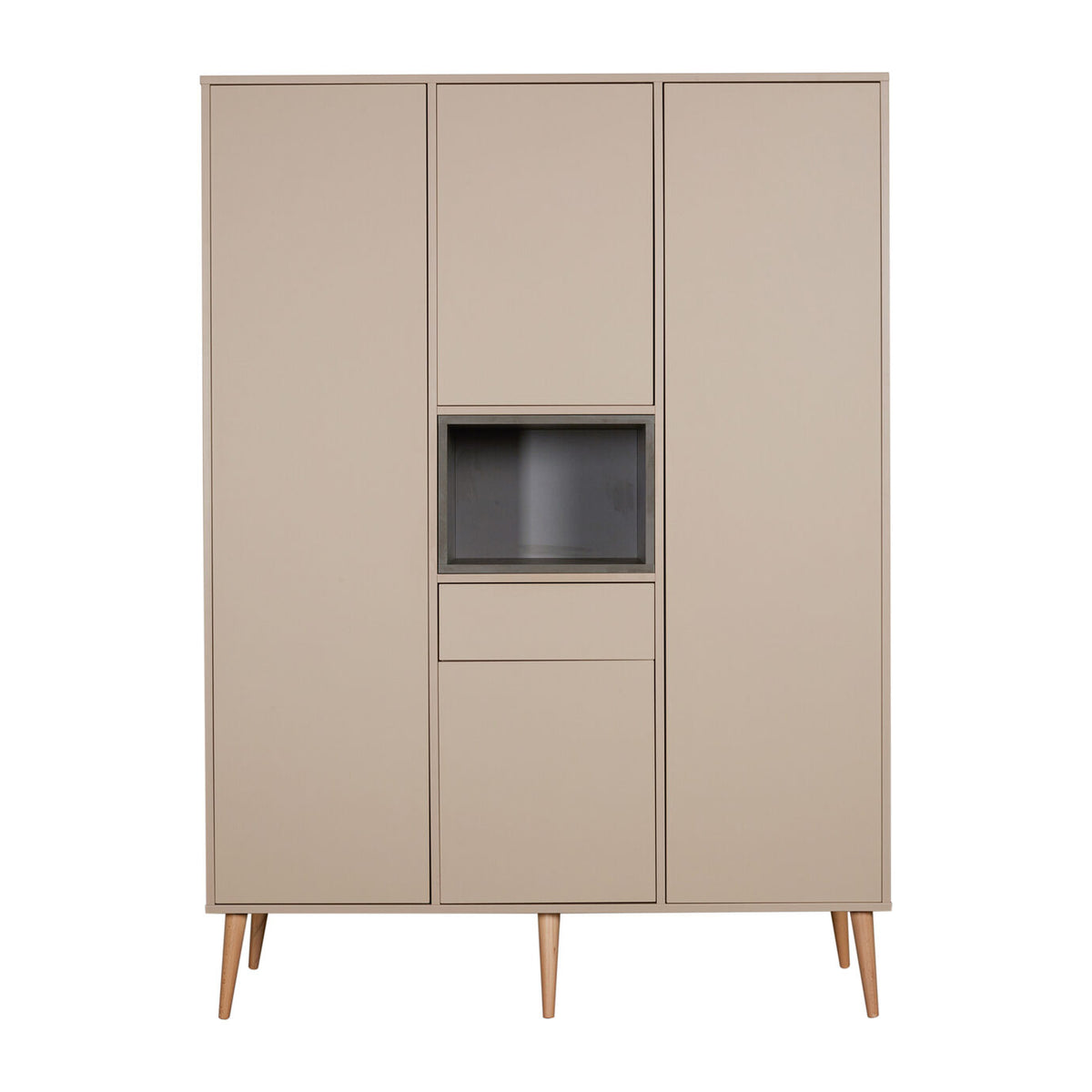 Quax Cocoon Kleiderschrank 4-türig latte