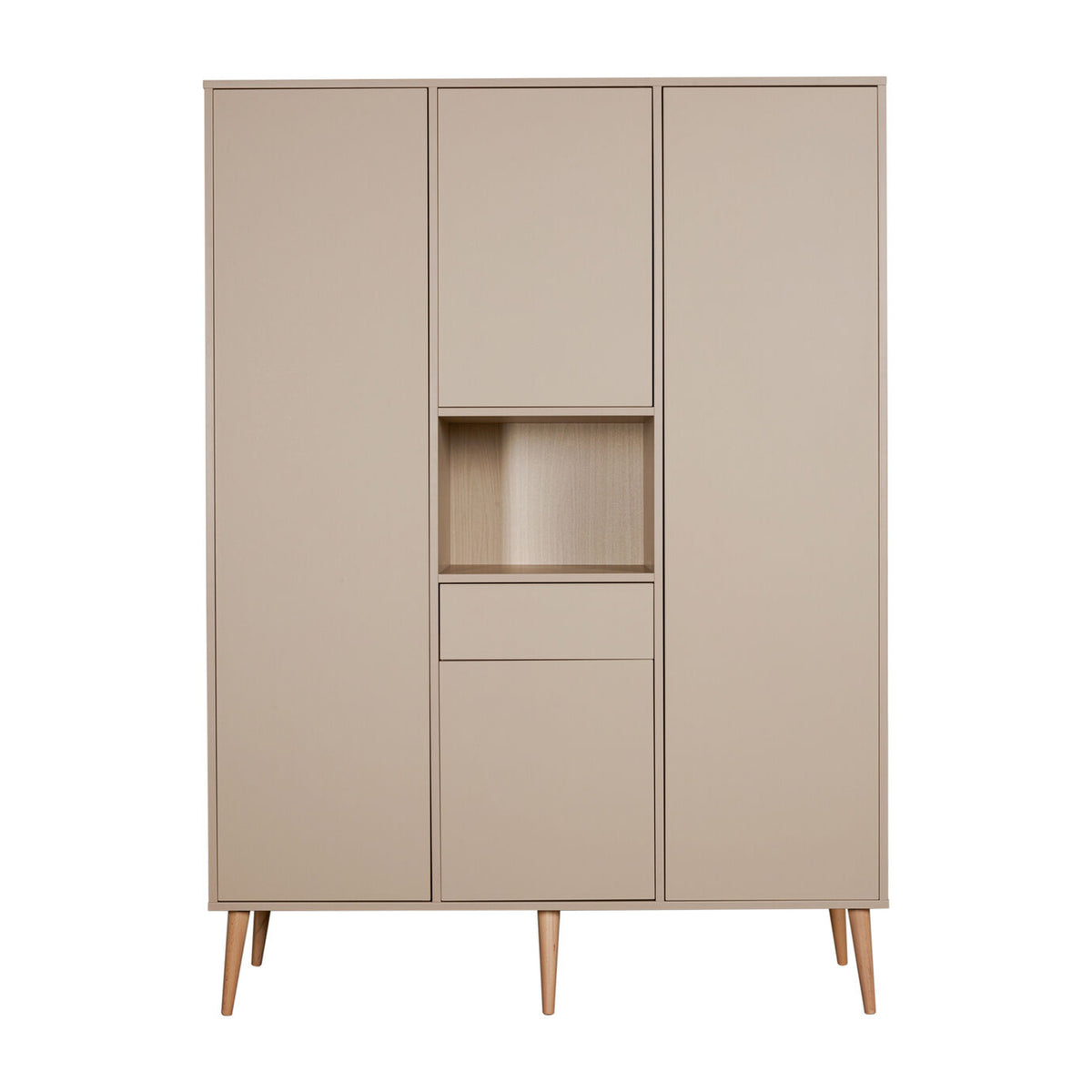 Quax Cocoon Kleiderschrank 4-türig latte