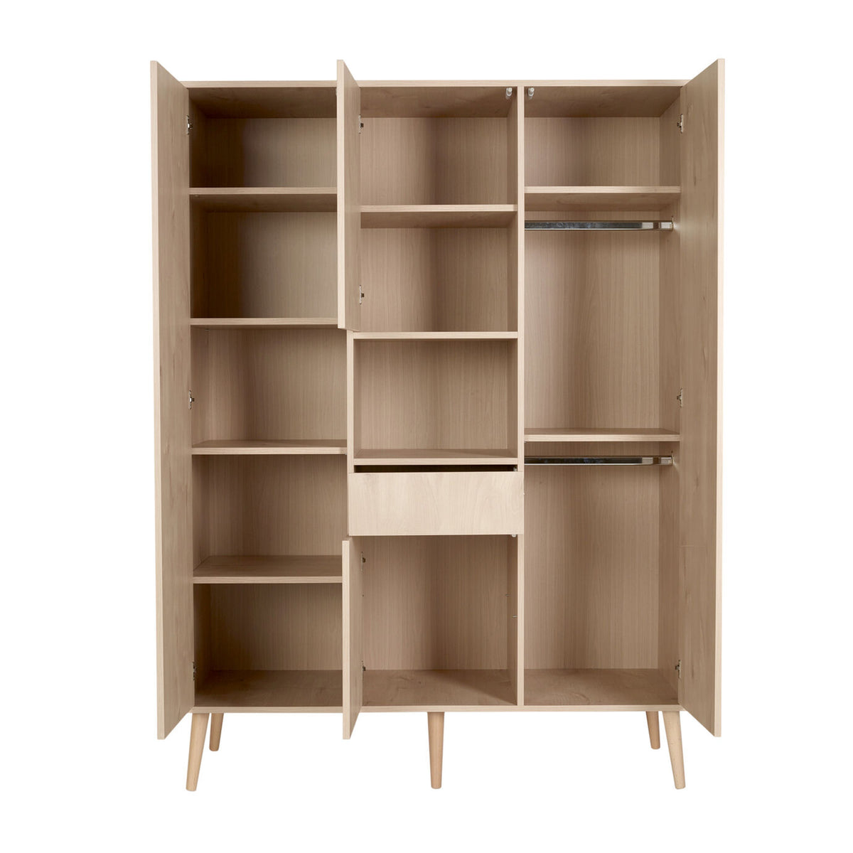 Quax Cocoon Kleiderschrank 4-türig natural oak