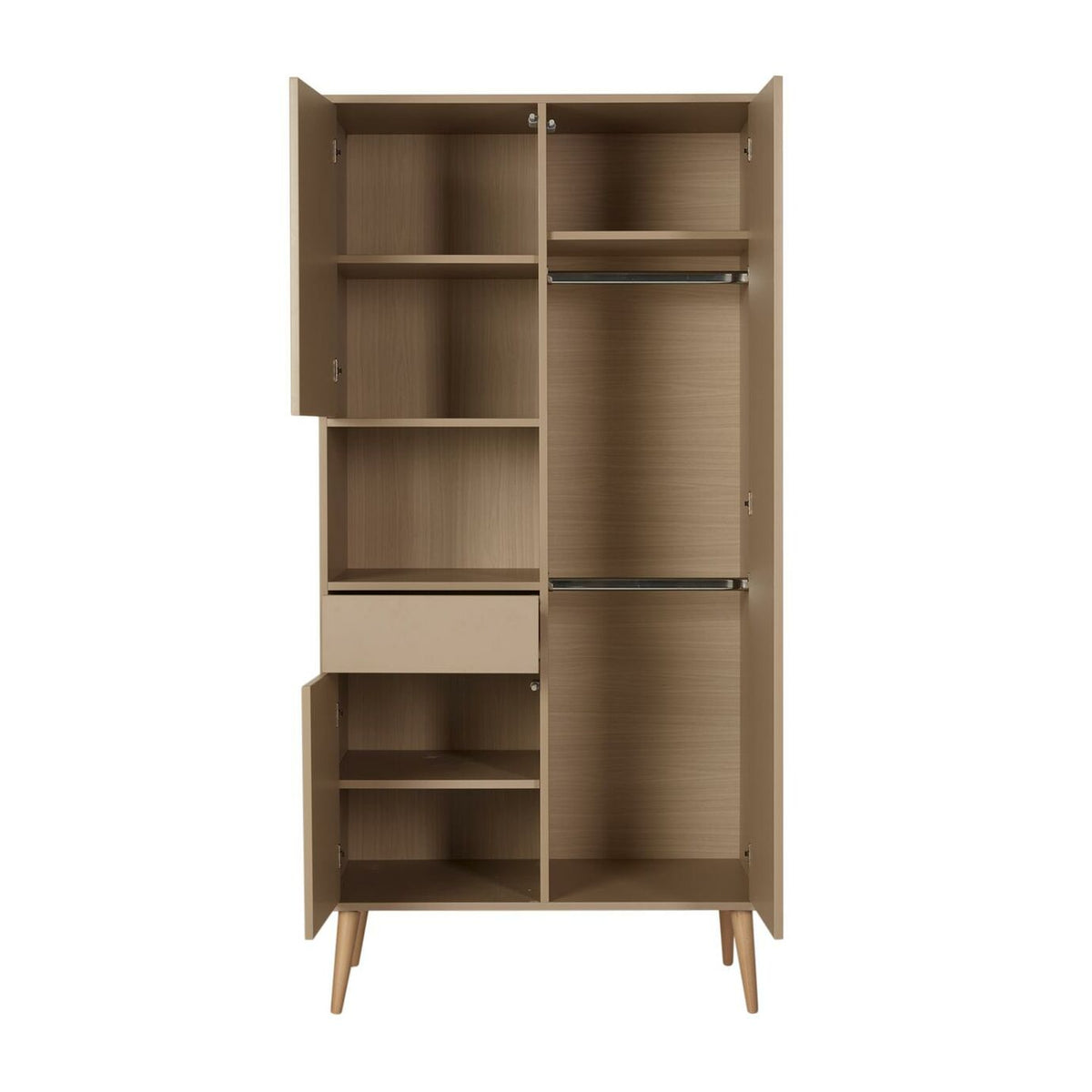 Quax Cocoon Kleiderschrank 3-türig latte